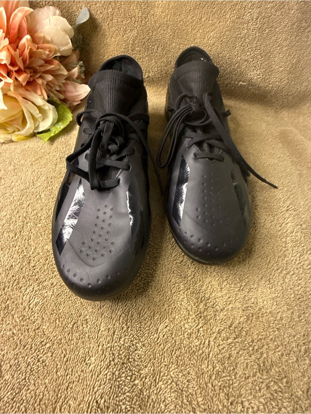 Men's Adidas X Crazyfast.3 FG 'Black' Soccer Cleat / size 7